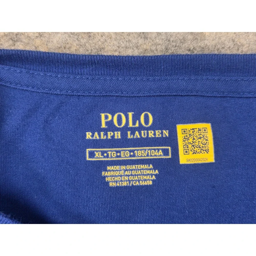 Polo Ralph Lauren Mens XL Shirt Bundle Green Blue Gray Crew Neck Cotton Lot of 3
